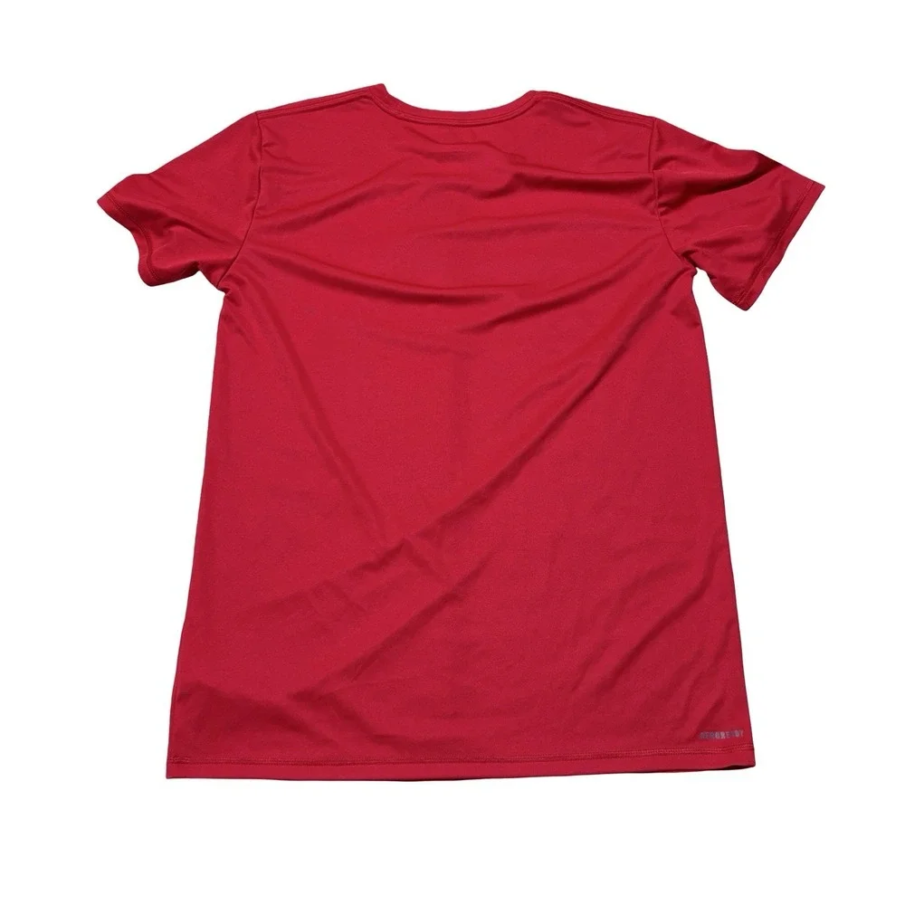 adidas Teen Boys Graphic Logo Performance Shirt Red Size XL 19.5 x 28.5